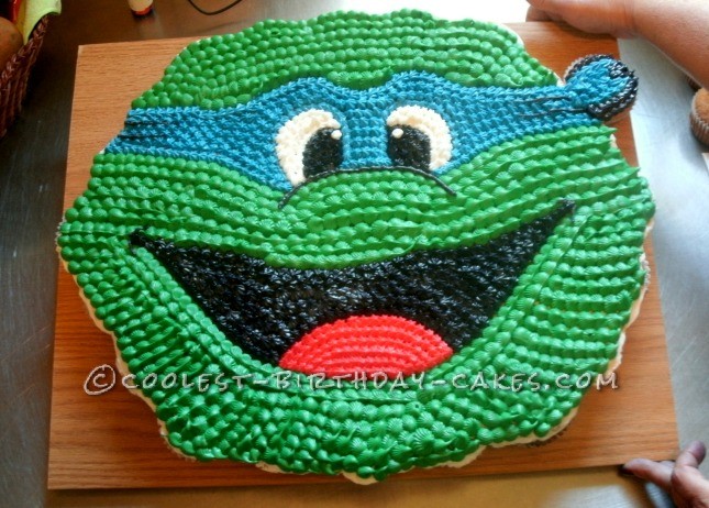 Cool Ninja Turtle Cupcake Birthday Cake