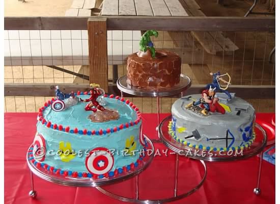 Coolest Avengers Birthday Cake