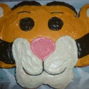 Coolest Breakaway Cupcake Tigger Face Cake
