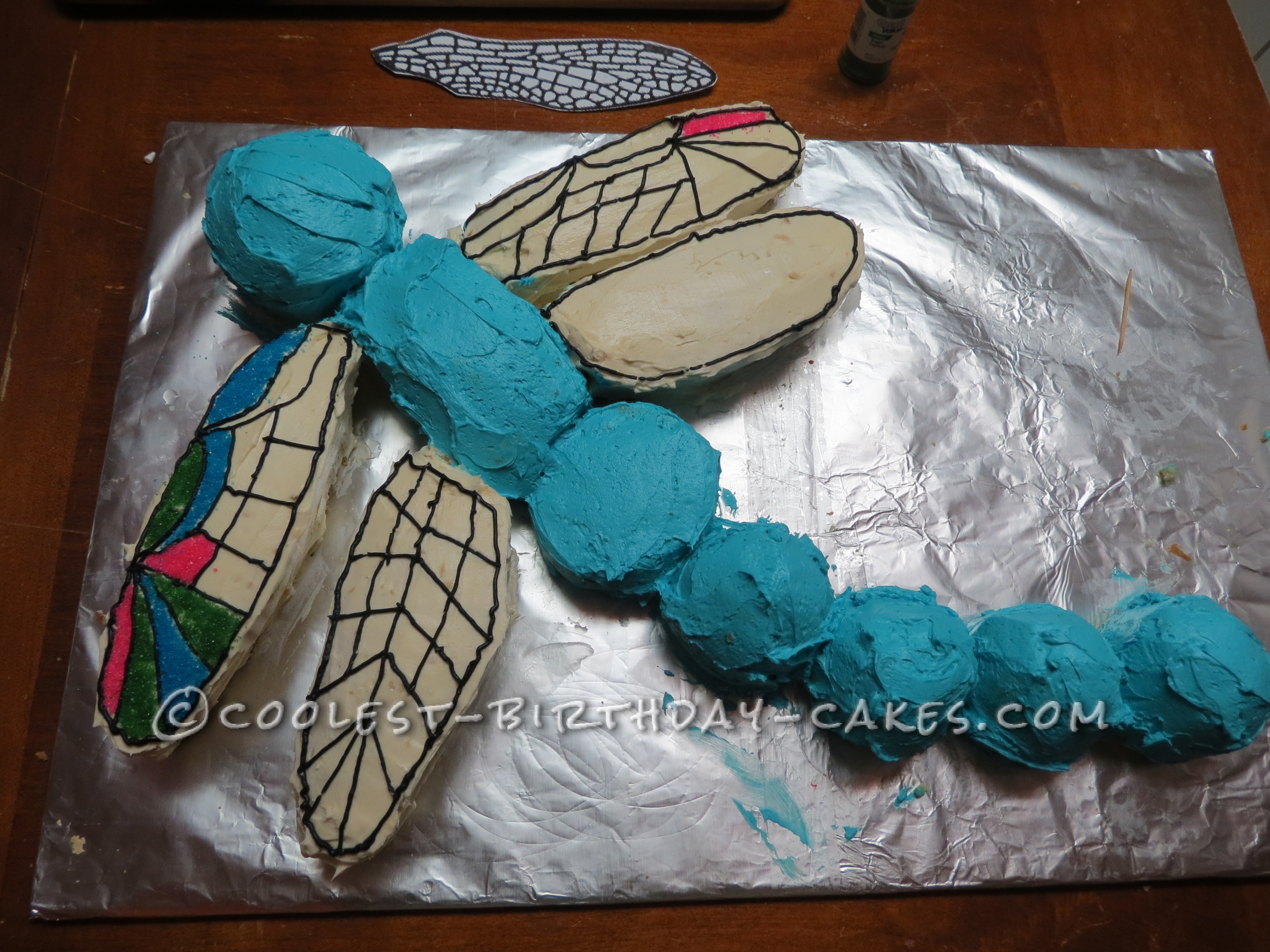 Cool Custom Dragonfly Cake