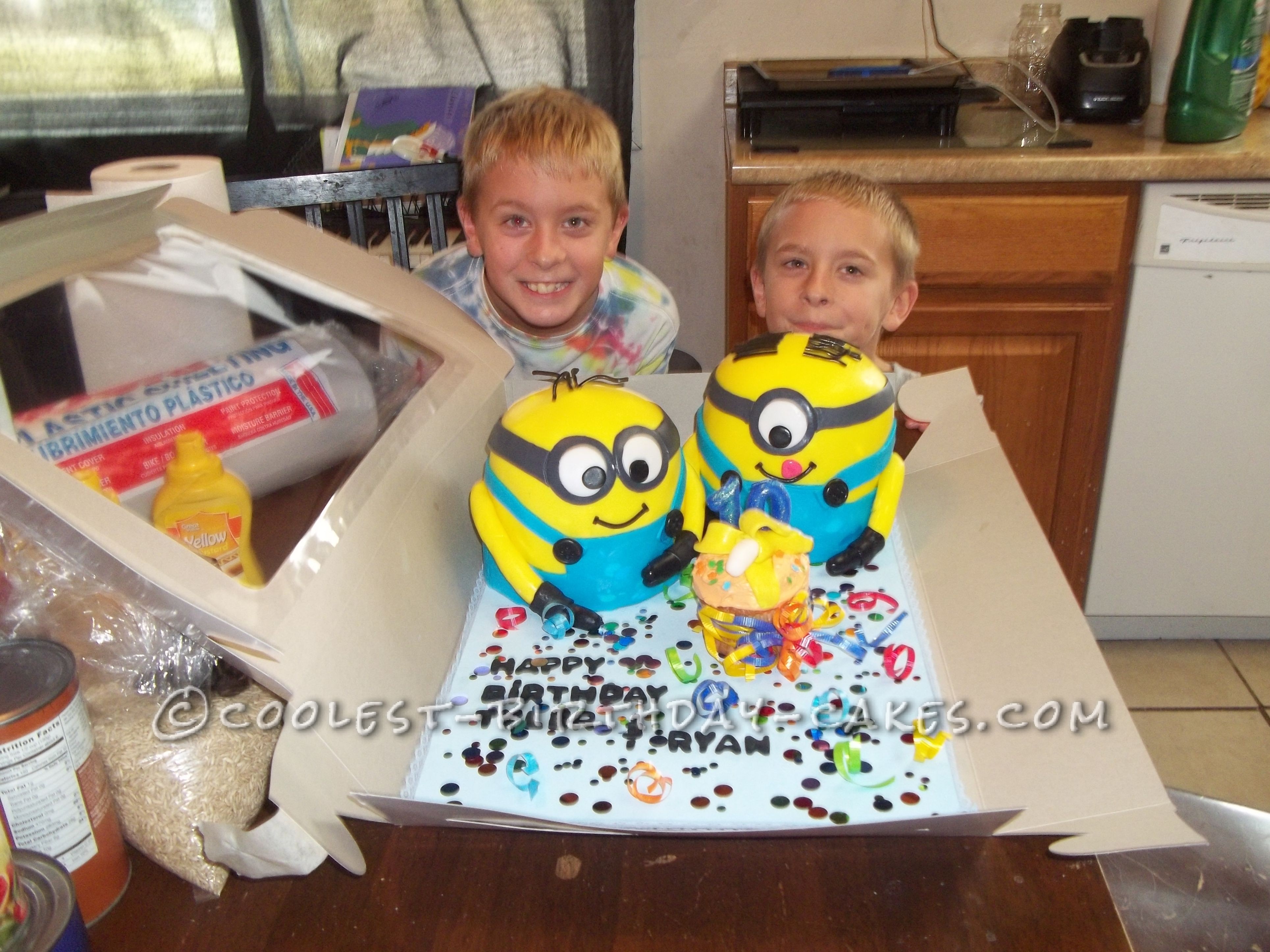 Coolest Minions Birthday Cake