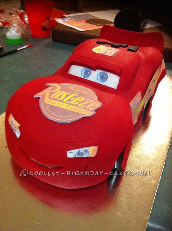 Coolest Lightening McQueen Cars Birthday Cake