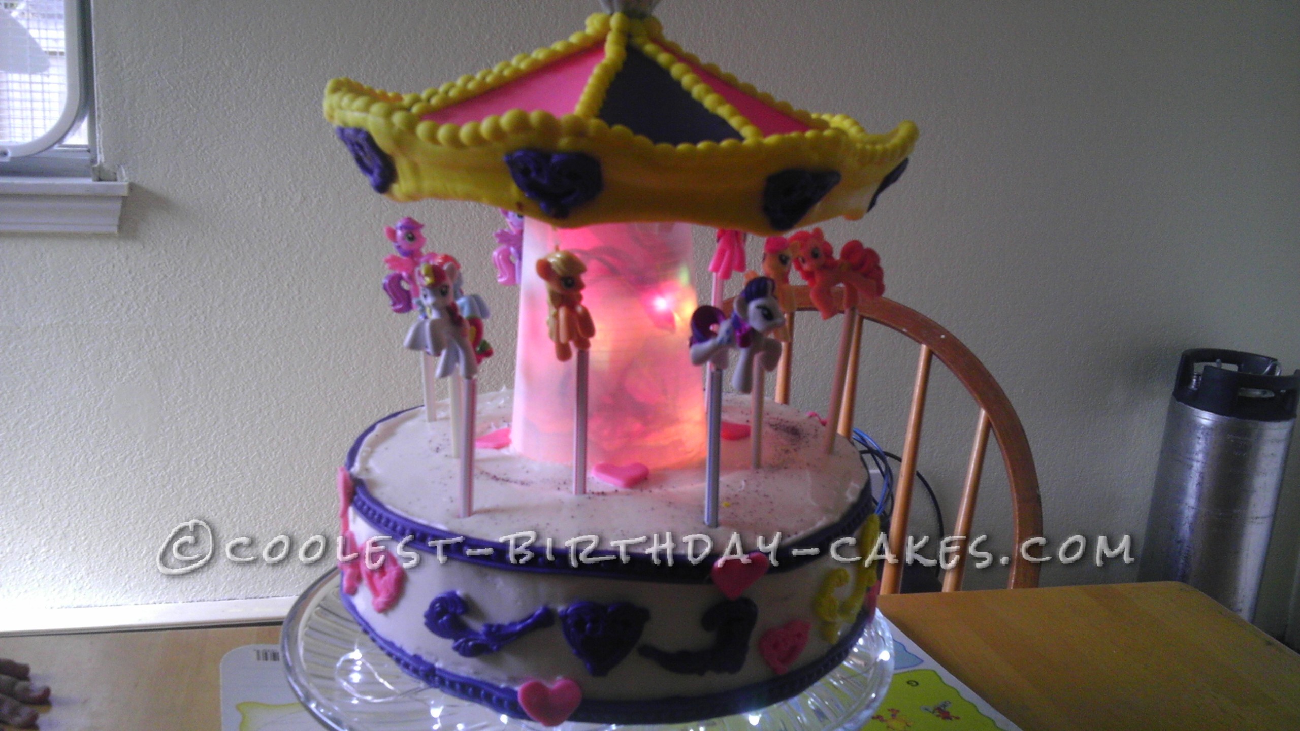 Coolest My Little Pony Carousel Cake