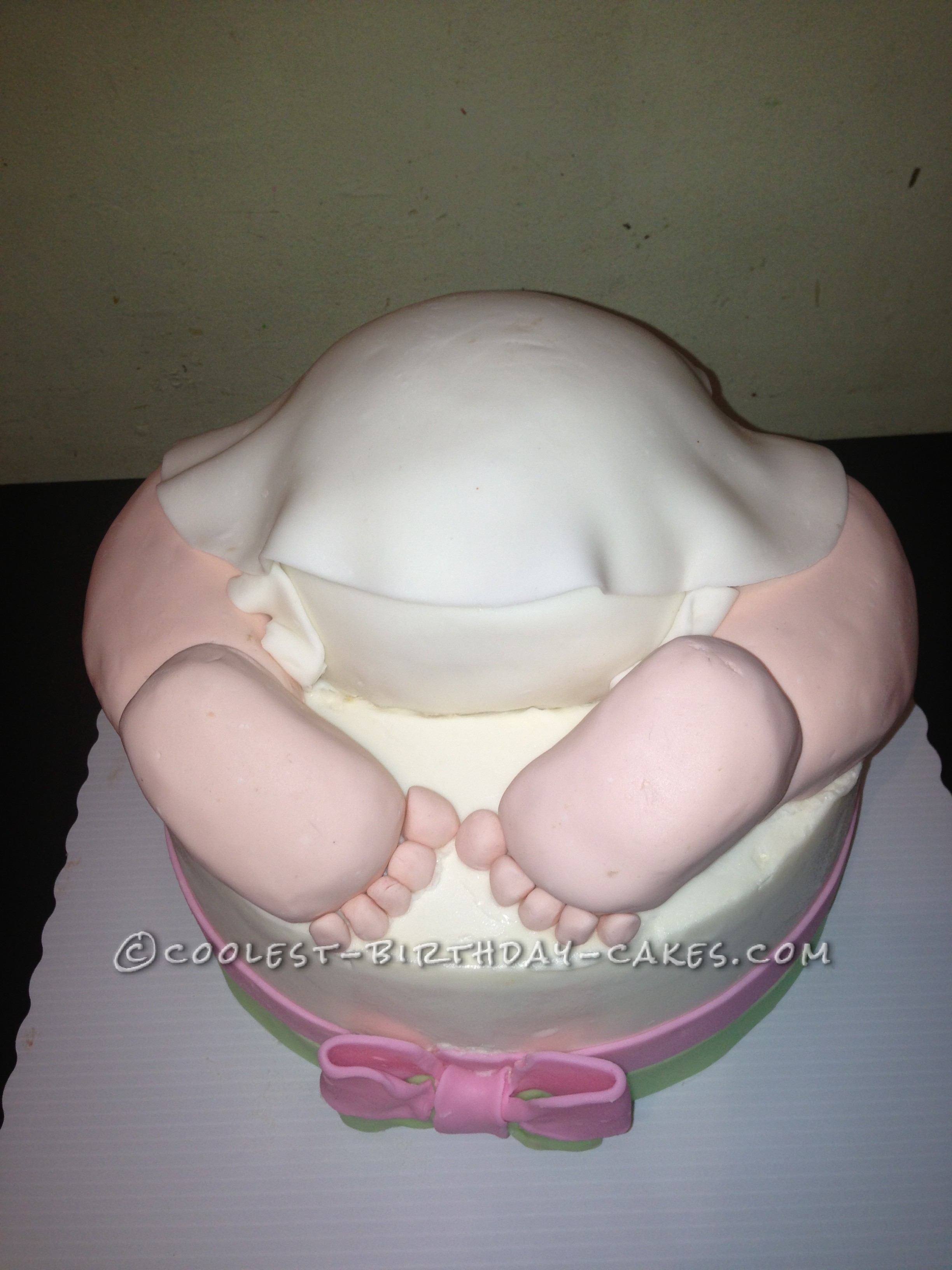 Coolest Baby Bun Cake for a Baby Shower