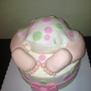 Coolest Baby Bun Cake for a Baby Shower