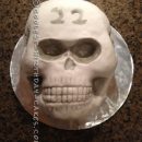Coolest Homemade Skull Cake for a Birthday