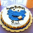 Easy Cookie Monster Birthday Cake