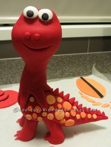 Awesome Funky Dinosaur Tree Birthday Cake