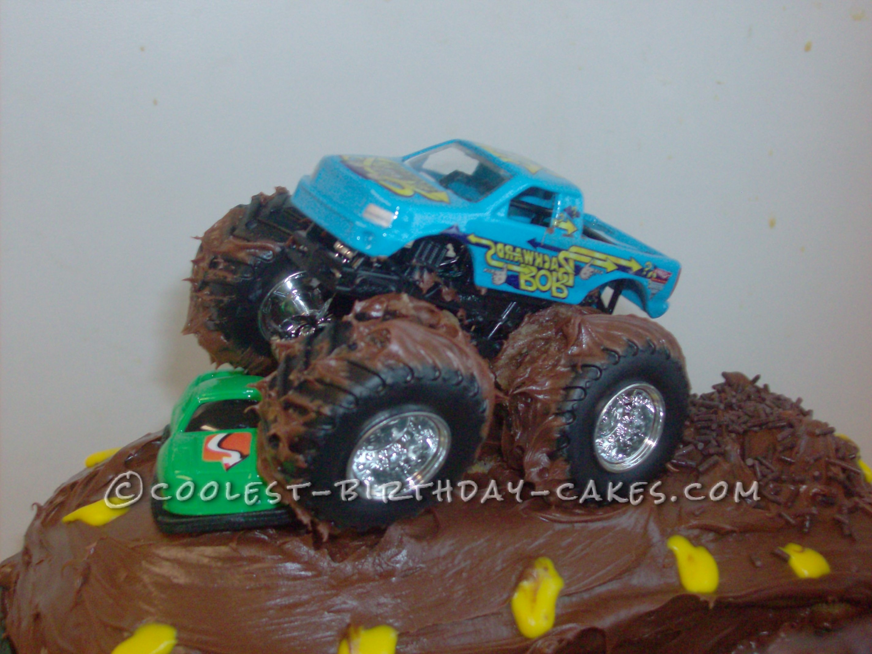Homemade Monster Truck Cake for Kevin
