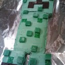 Cool Homemade Minecraft Creeper Birthday Cake