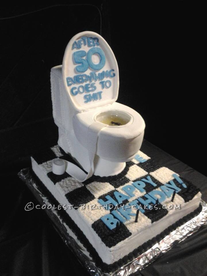 Awesome Party Toilet Birthday Cake