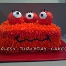 Three-Eyed Fuzzy Monster Cake