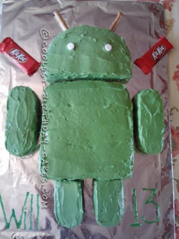 Coolest  Android Robot Cake 