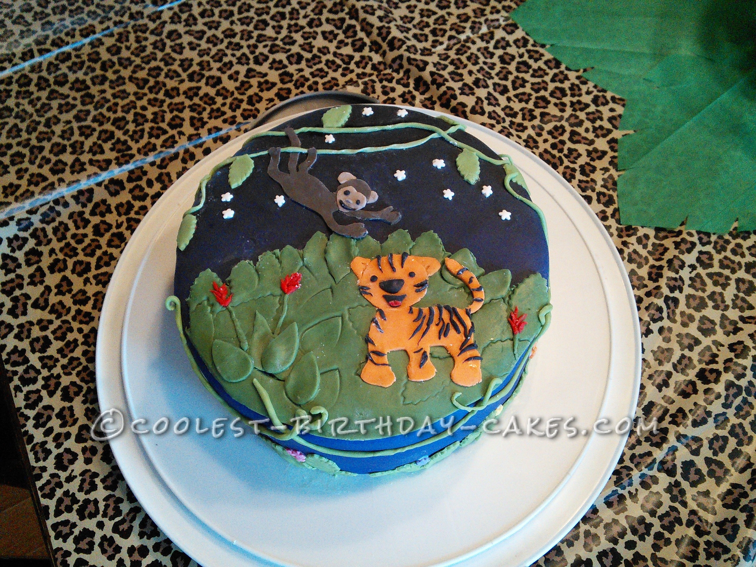 Coolest Fun Jungle Party Birthday Cake