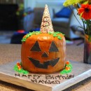 Coolest Pinata Pumpkin Birthday Cake