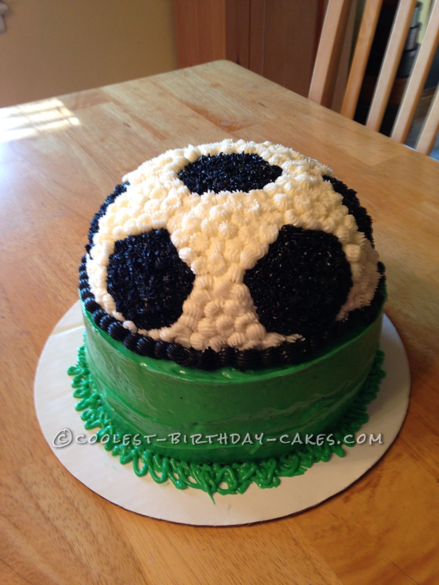 Coolest Homemade Soccer Ball Cake