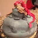 Coolest Dragon Slayer Birthday Cake