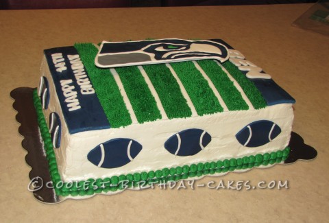 Coolest Seahawk Football Cake