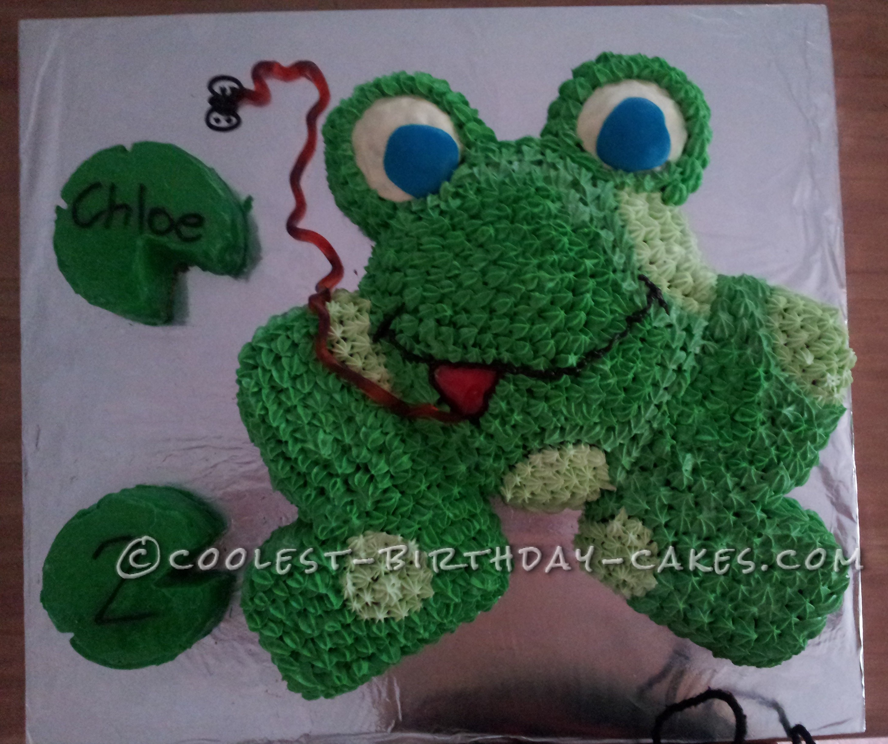 Galumph Went the Little Green Frog Cake