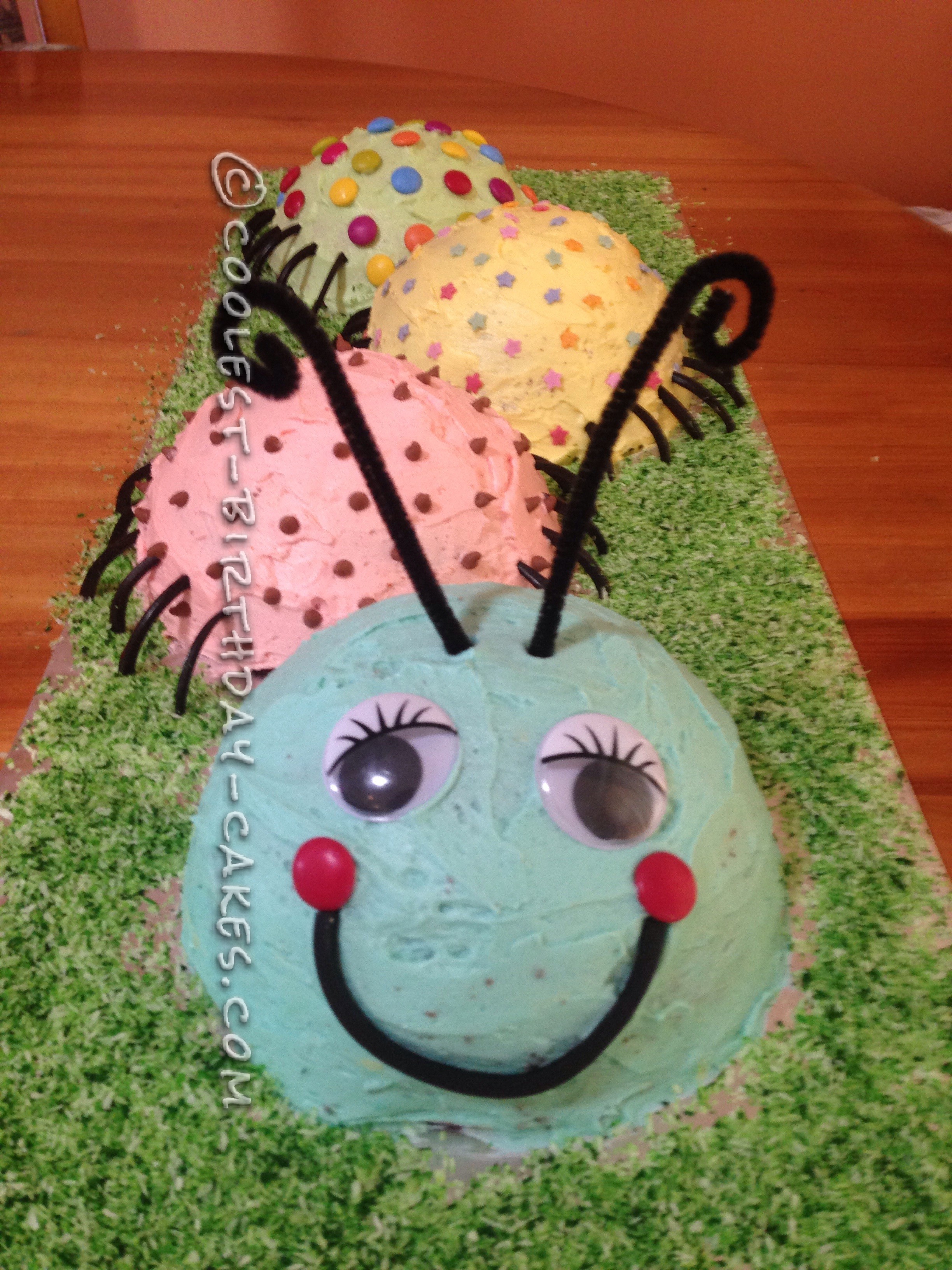 Coolest Caterpillar Cake for Grandson