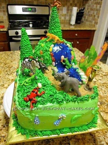 Coolest Jungle Safari Cake