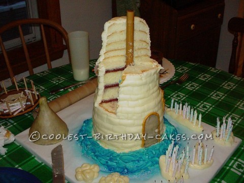 Coolest Surprise Lighthouse Cake for 70th Birthday