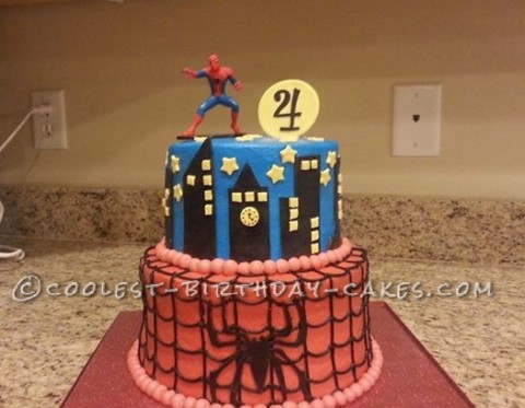 Coolest Spiderman Birthday Cake