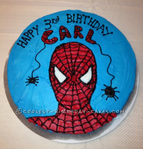 Coolest Spiderman Birthday Cake 