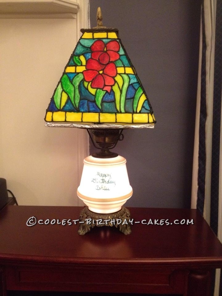 Stained Glass Lamp Cake