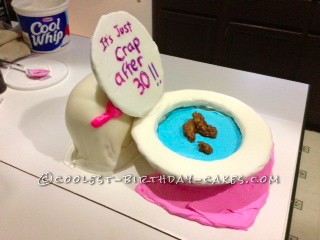 Coolest Toilet Bowl Cake