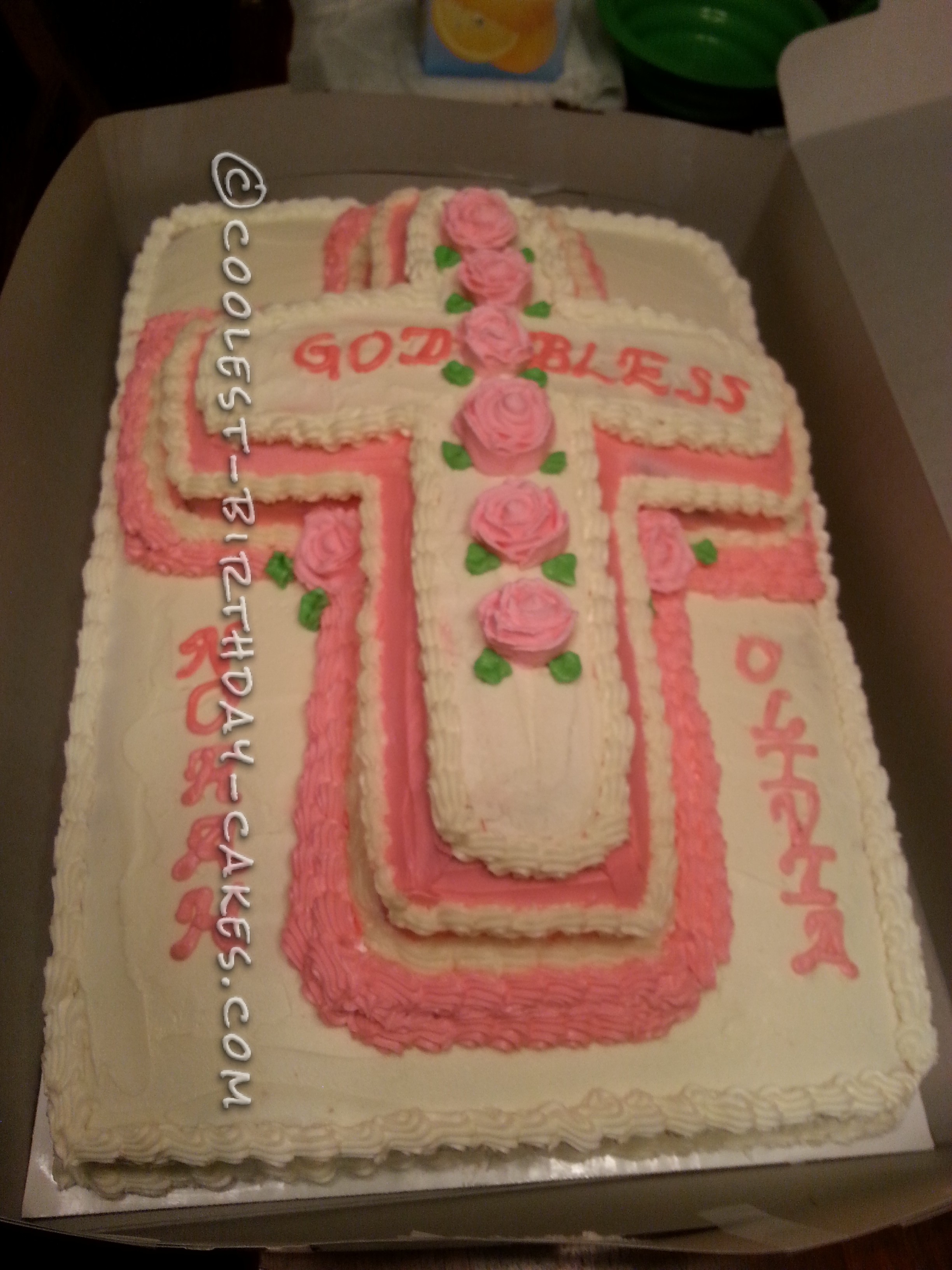 Coolest Baptism Cake