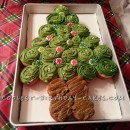 Coolest Christmas Tree Cupcake Cake