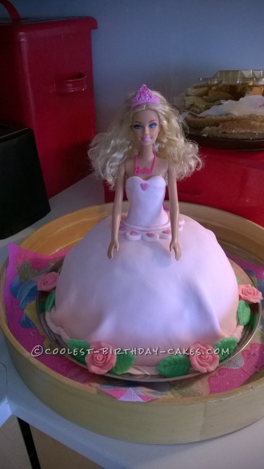 Coolest Easy Pink Barbie Cake
