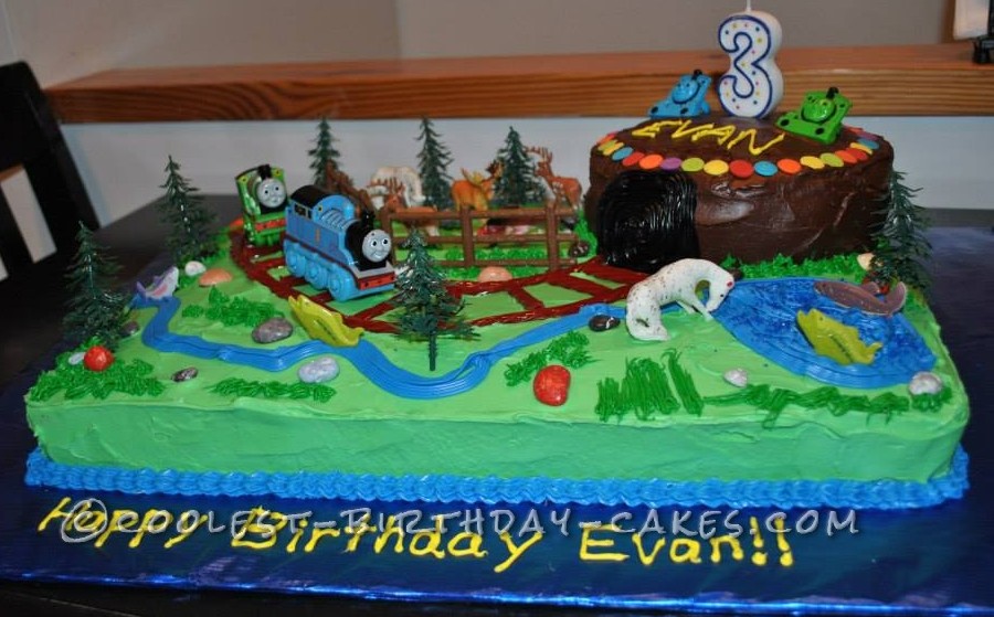 Coolest Thomas the Train Railroad Cake