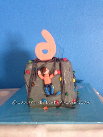 Coolest 6th Birthday Rock Climbing Cake