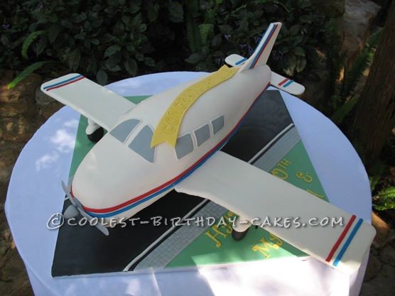 Aeroplane Birthday and Anniversary Cake
