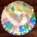 Baby Bum Cake for Showers and Christenings