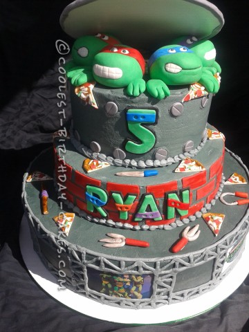Cool Ninja Turtles Cake