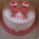 Coolest Baby Shoe Cake