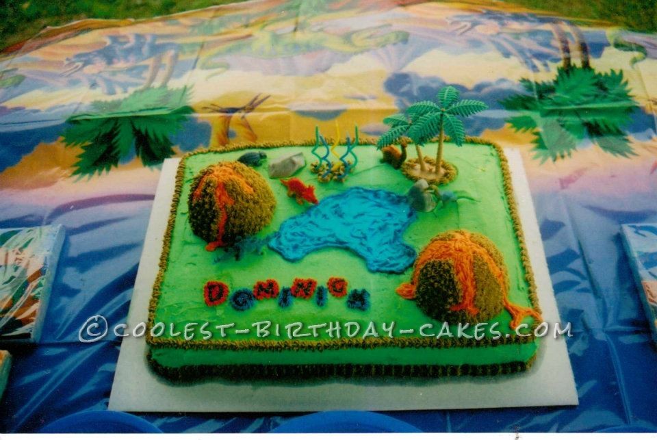 Cool Jurassic Volcano Cake