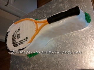Coolest Ever Tennis Racquet Cake