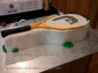 Coolest Ever Tennis Racquet Cake