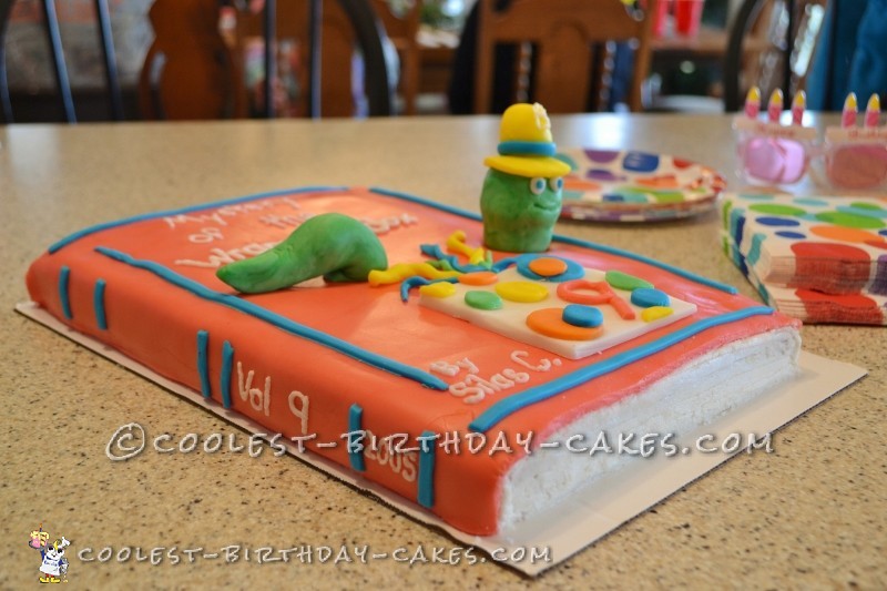 Cute Bookworm Cake