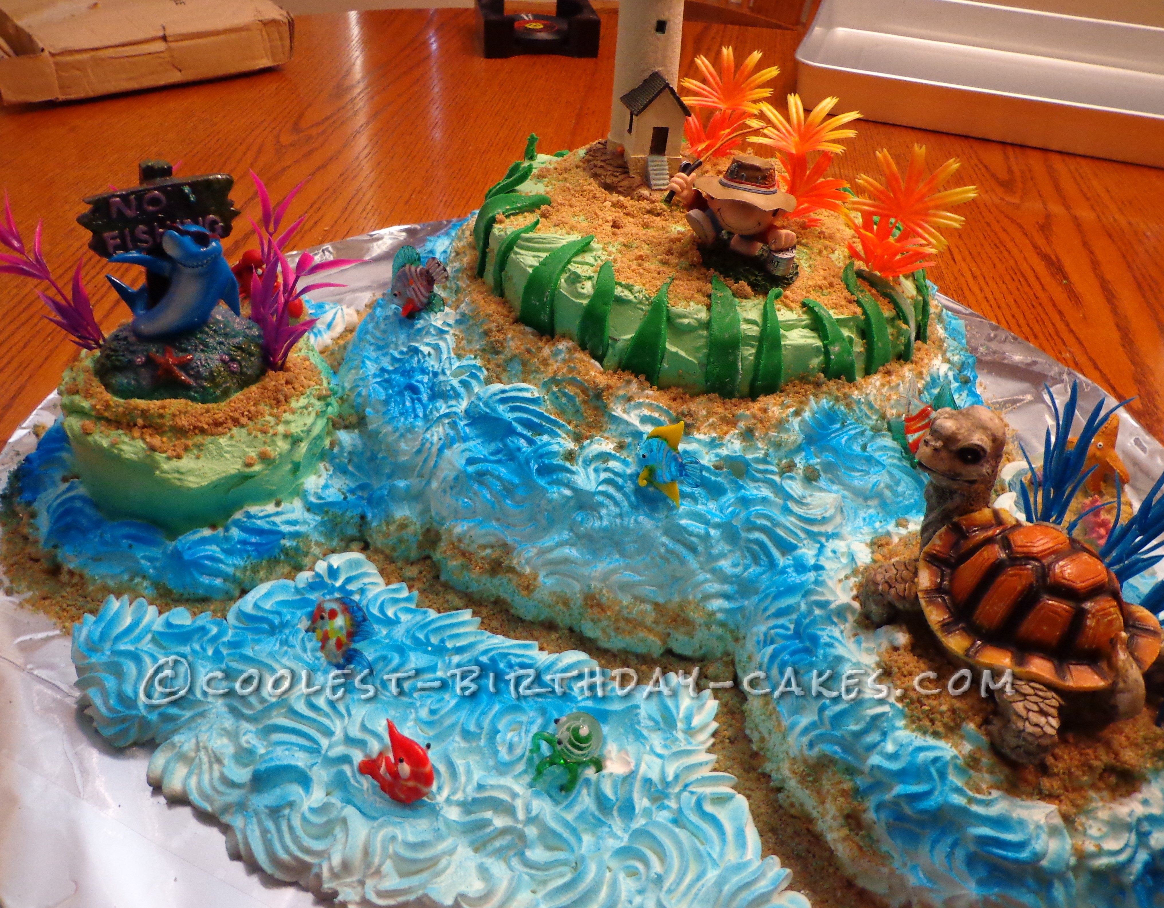 Island Fishing Cake For That Man Of Any Age