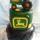 Coolest Green John Deere Tractor Cake