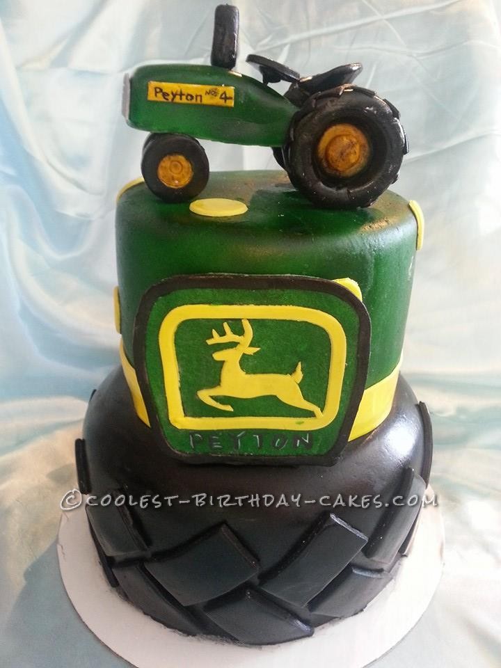 Coolest Green John Deere Tractor Cake