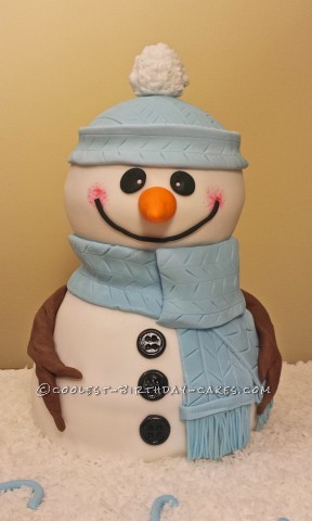 Snowman Cake