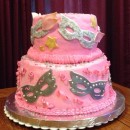 Pink Masquerade Cake