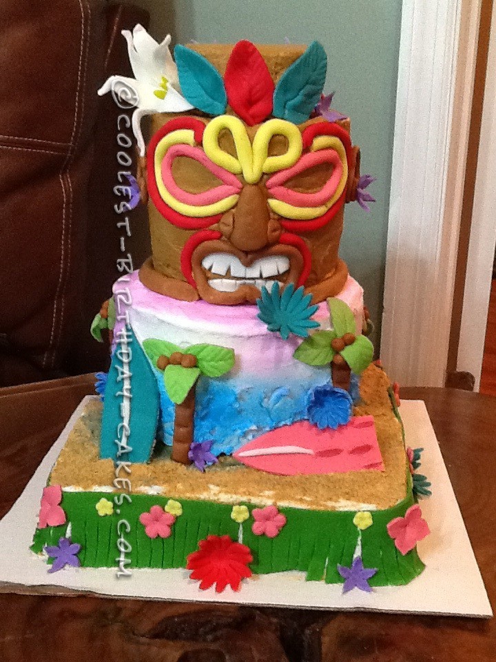 Coolest Tiki Island Birthdy Cake
