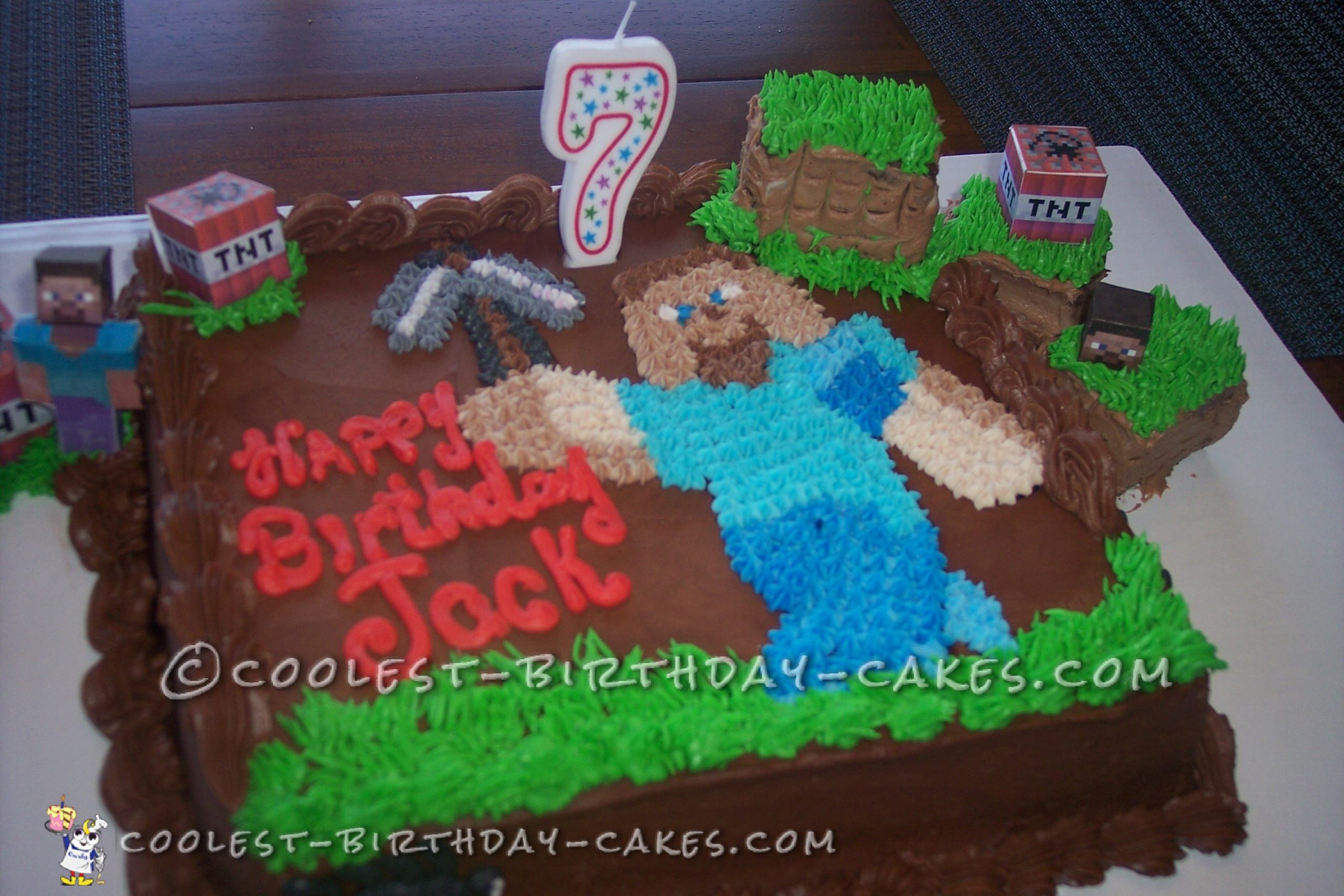 Coolest Minecraft Birthday Cake